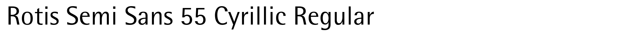 Rotis Semi Sans 55 Cyrillic Regular image